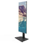 B-TECH AV SYSTEM X - UNIVERSAL DUAL STACK FLAT SCREEN FLOOR STAND (VESA 600 X 400) - 2.4M