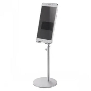 NEWSTAR PHONE DESK STAND (SUITED FOR PHONES UP TO 10"), SILVER