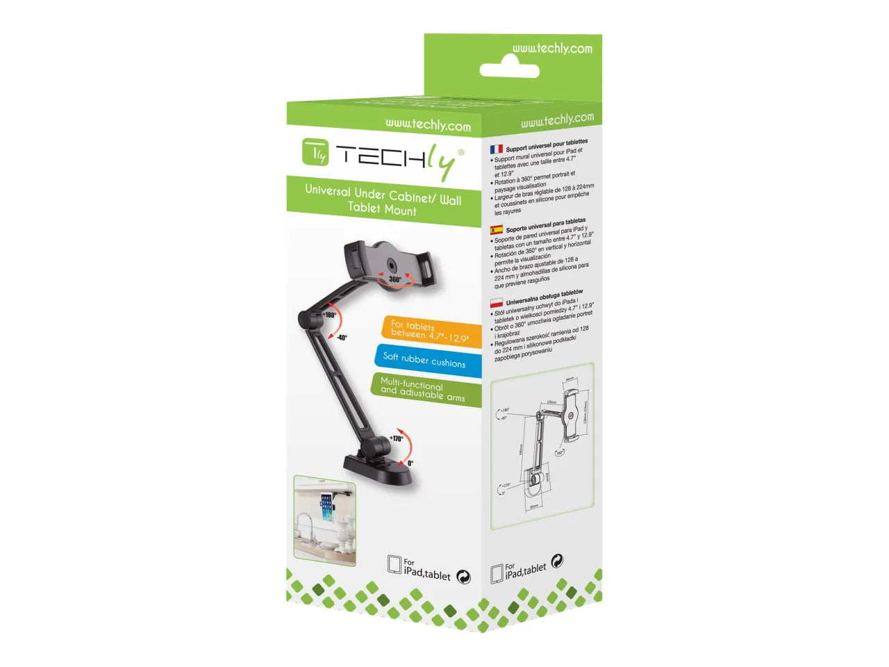 TECHLY 026388 Wall support arm