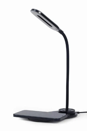 Gembird TA-WPC10-LED-01 Desk lamp with wireless charger, Black | Cold white, warm white, natural 2893-7072 K | Phone or tablet with built-in Qi wireless charging