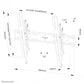 NEOMOUNTS SELECT SCREEN WALL MOUNT (TILT, VESA 600X400)