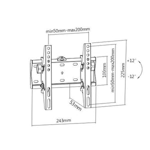 TV SET ACC WALL MOUNT 23-42"/WM-42T-02 GEMBIRD