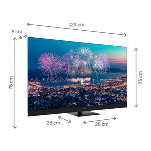 TV Set|THOMSON|55"|4K/Smart|QLED|3840x2160|Wireless LAN|Bluetooth|Google TV|Black|55QG6C14