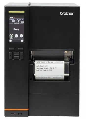 BROTHER TJ-4422TN INDUSTRIAL LABEL THERMO TRANSFER PRINTER, USB, LAN, SERIAL PORT, 203DPI, 14IPS, LABEL REWINDER