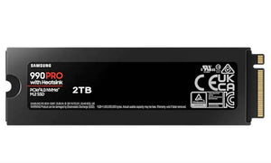 SSD|SAMSUNG|990 PRO with Heatsink|2TB|M.2|PCIE|NVMe|MLC|Write speed 6900 MBytes/sec|Read speed 7450 MBytes/sec|2.3mm|TBW 1200 TB|MTBF 1500000 hours|MZ-V9P2T0CW