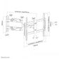 NEOMOUNTS FLAT SCREEN WALL MOUNT (TILT & TURN)