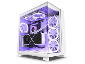 Case|NZXT|H9 Elite|MidiTower|Case product features Transparent panel|Not included|ATX|MicroATX|MiniITX|Colour White|CM-H91EW-01