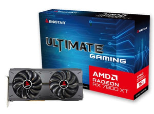 Graphics Card|BIOSTAR|AMD Radeon RX 7800 XT|16 GB|GDDR6|256 bit|PCIE 4.0 16x|Dual Slot Fansink|1xHDMI|3xDisplayPort|VA7806XMP2