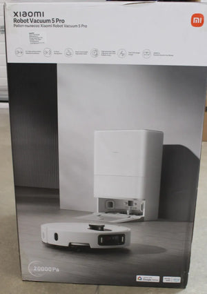 SALE OUT. Xiaomi Robot Vacuum 5 Pro EU | Wet&Dry | 5200 mAh | 20000 Pa | White | UNPACKED, MISSING INNER PACKAGING | 24 month(s)