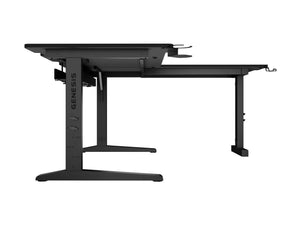 Genesis Gaming Desk | Holm 160 Modular Corner | Black/Anthracite