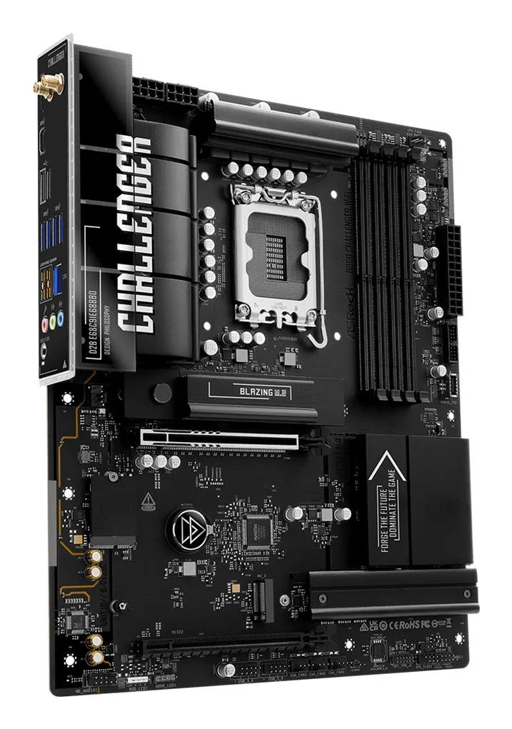 Mainboard|ASROCK|Intel B860|LGA 1851 (Socket V1)|ATX|RAM DDR5-SDRAM|4xSlots|Wi-Fi Yes|Bluetooth Yes|1xNumber of M.2 (M) slots|B860CHALLENGERWIFI