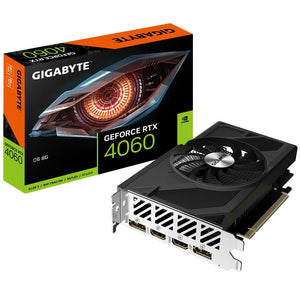 Graphics Card|GIGABYTE|NVIDIA GeForce RTX 4060|8 GB|GDDR6|128 bit|PCIE 4.0 16x|Dual Slot Fansink|2xHDMI|2xDisplayPort|GV-N4060D6-8GD