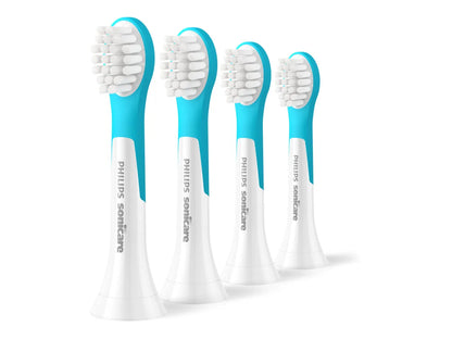 Philips | Toothbrush Heads | HX6034/90 Sonicare For Kids3+ | Heads | For children | Number of brush heads included 4 | White/Blue