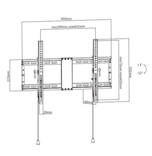 TV SET ACC WALL MOUNT 37-80"/WM-80T-01 GEMBIRD