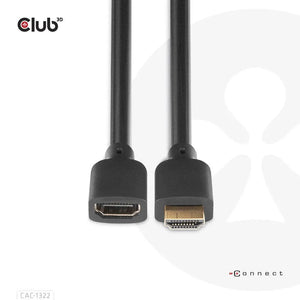CABLE HDMI TO HDMI 1M/M/F CAC-1322 CLUB3D