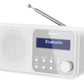 Sharp DR-P420(WH) Tokyo Portable Digital Radio, FM/DAB/DAB+, Bluetooth 5.0, USB or Battery Powered, Snowy White | Sharp | Tokyo Portable Digital Radio | DR-P420(WH) | Bluetooth | White