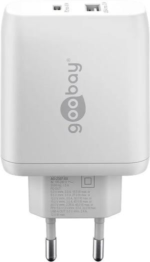 Goobay | USB-C PD Dual Fast Charger (45 W) | 65412