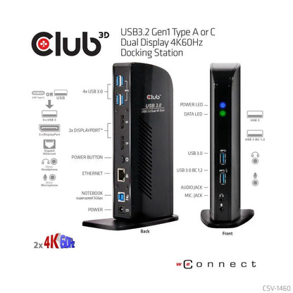 NB ACC DOCKING STATION/USB CSV-1460 CLUB3D