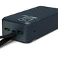 PORT CONNECT External USB-C battery integrated lamp | 30000 mAh | Blue