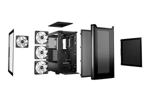 Case|BE QUIET|PURE BASE 501 LX|MidiTower|Case product features Transparent panel|Not included|ATX|MicroATX|MiniITX|Colour Black|BGW78