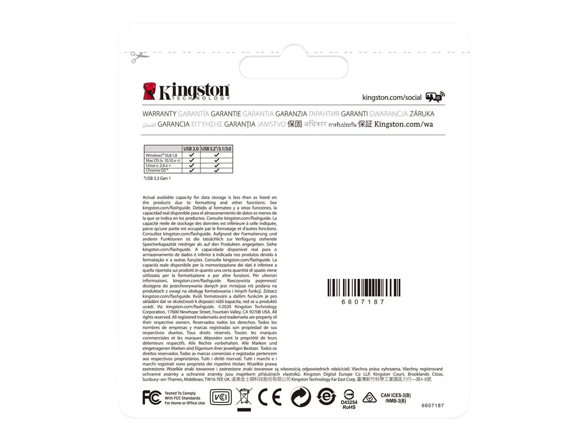 Kingston | USB Flash Drive | DataTraveler Kyson | 256 GB | Type-A USB 3.2 Gen 1 | Silver