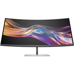 HP 738pu Series 7 Pro Curved TB4 Charging Monitor - 37.5" 3840x1600 WQHD+ 400-nit 60Hz AG, Curved, IPS Black HDR 400, USB-C(100W/65W/15W)/HDMI/ DP Daisy-Chain, 5x USB-A, speakers, RJ-45 LAN, height adjustable/tilt/swivel, 3 years (Z38c)