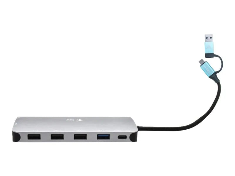 I-TEC USB-C Metal Nano Dock 3xDisplay+PD