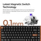 Keychron K2 HE SE - US Layout - Gateron Magnetic Nebula - Carbon Black Wireless Keyboard