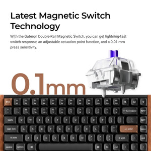 Keychron K2 HE SE - US Layout - Gateron Magnetic Nebula - Carbon Black Wireless Keyboard