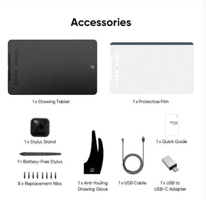 GRAPHIC TABLET 10X6.25"/BLACK DECO 01 V3 XPPEN