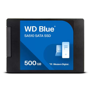 SSD|WESTERN DIGITAL|Blue SA510|500GB|SATA 3.0|Write speed 510 MBytes/sec|Read speed 560 MBytes/sec|2,5"|TBW 200 TB|MTBF 1750000 hours|WDS500G3B0A