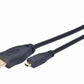 CABLE HDMI-MICRO HDMI 1.8M/V.2.0 BLK CC-HDMID-6 GEMBIRD