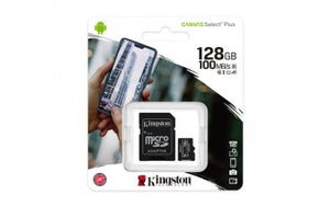 KINGSTON 128GB MICROSDHC CANVAS SELECT PLUS 100R