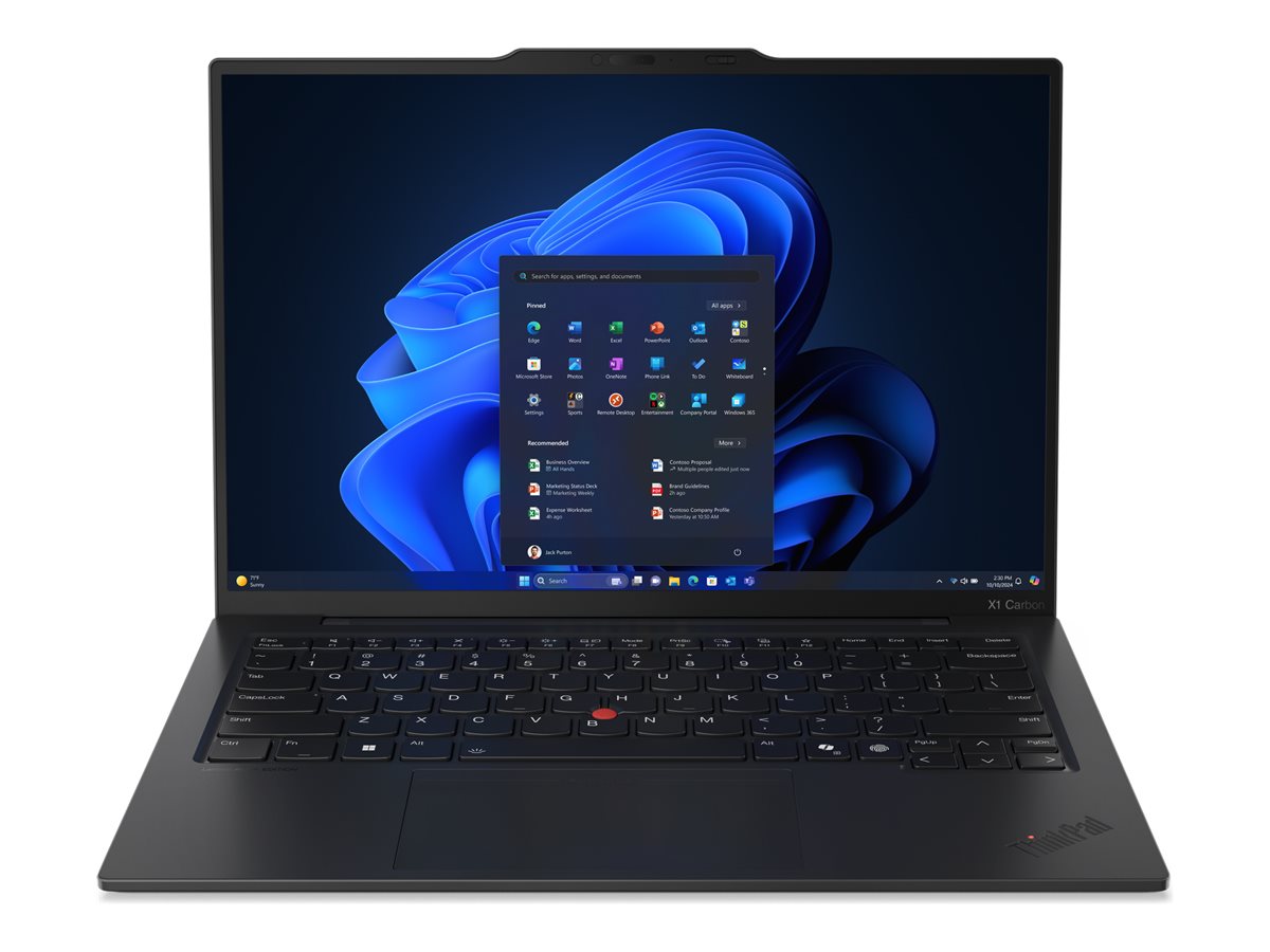 Lenovo ThinkPad X1 Carbon G13 Aura Edition | Black | 14 " | IPS | WUXGA | 1920 x 1200 pixels | Anti-glare | Intel Core Ultra 7 | 255U | 32 GB | Soldered LPDDR5x | Solid-state drive capacity 1000 GB | Intel Graphics | Windows 11 Pro | 802.11ax | Bluet...