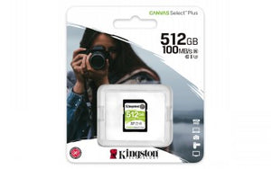 KINGSTON 512GB SDHC SELECT 100R CL 10 UHS-I